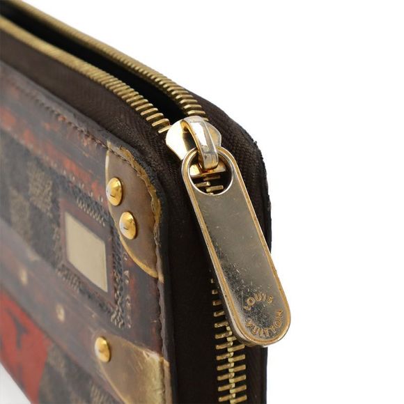 Louis Vuitton Transformed Damier Zippy Wallet Trompe L'oeil Round Zipper Long - Picture 4 of 9